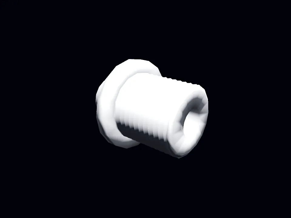 A threaded coaxial socket.